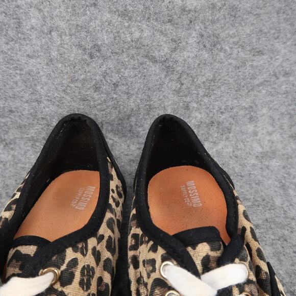Mossimo Shoes Womens 10 Sneakers Casual Fashion Animal Print Fabric Lace Up Flat - Picture 3 of 11